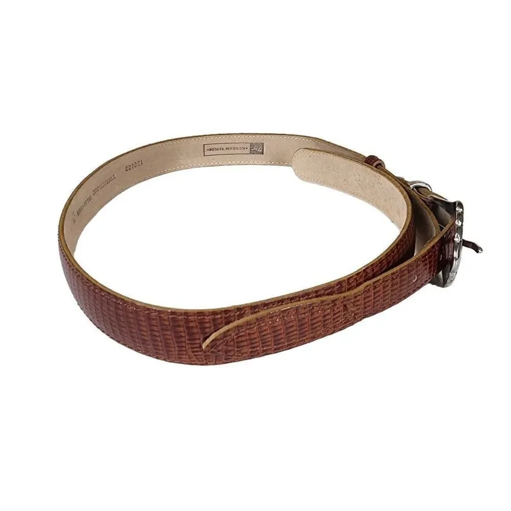 Morgan Taylor- Women’s Faux Leather Western Big Buckle, Size Medium